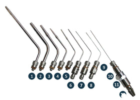 Lavabis Arterienkanülen Set QC und Schlauchstecker 9-teilig