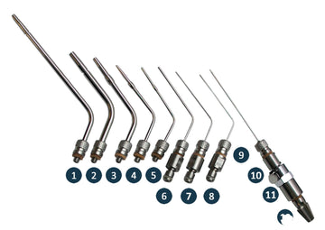 Lavabis Arterienkanülen Set QC und Schlauchstecker 9-teilig