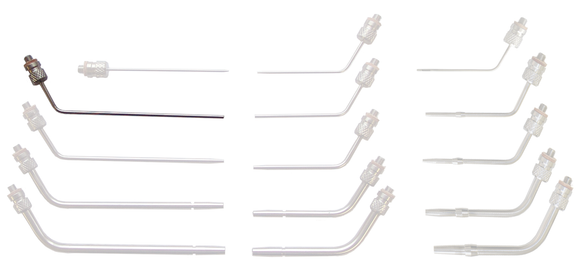 Lavabis Arterienkanüle gebogen 3/32"x4" 12-32 thread-M