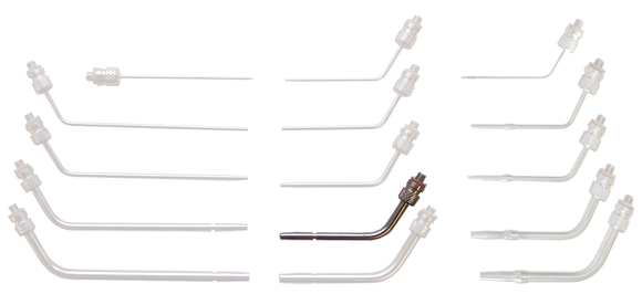 Lavabis Arterienkanüle gebogen 3/16"x2" Tie Groove 12-32 thread-M