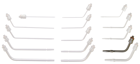 Lavabis Arterienkanüle gebogen 3/16"x2" Tie Collar 12-32 thread-M