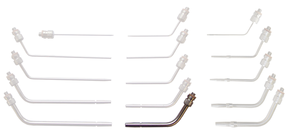 Lavabis Arterienkanüle gebogen 1/4"x2" Tie Groove 12-32 thread-M