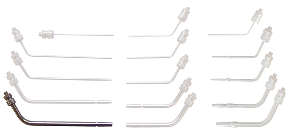 Lavabis Arterienkanüle gebogen 1/4"x4" Tie Groove 12-32 thread-M