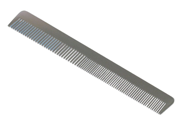 Metall-Frisierkamm, Aluminium, 17,5 cm