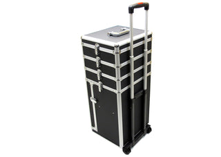 Koffertrolley in schwarz, Abmessungen 340 x 370 x 740 mm