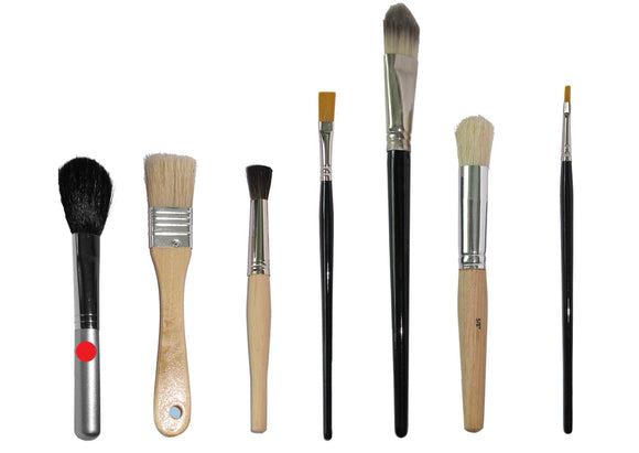 Puderpinsel Naturhaar oval