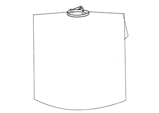 Wasserdichter Kosmetikumhang, PVC, schwarz, Mehrwegartikel