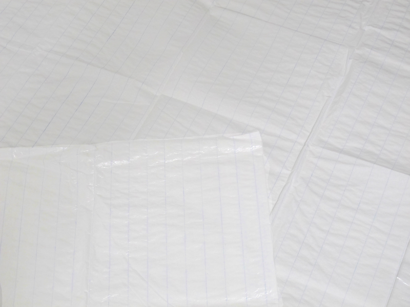 Tragenschutzlaken, 75 x 210 cm, weiß, 8 bis 10-Fäden / 25 Stück - 0