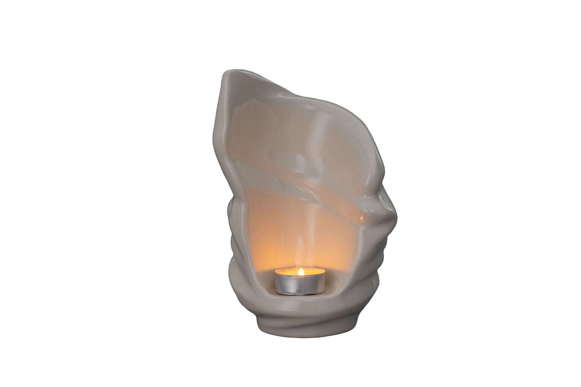 Memorial urn light ceramic