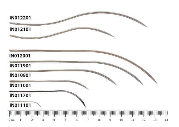 Aghi di lavabis piegati