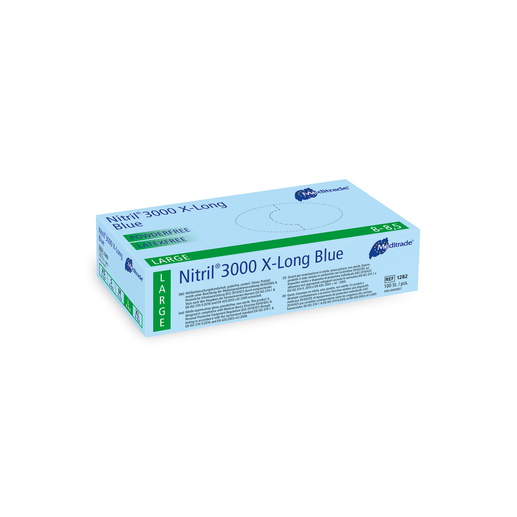 Nitrile gloves long 100 pieces/box