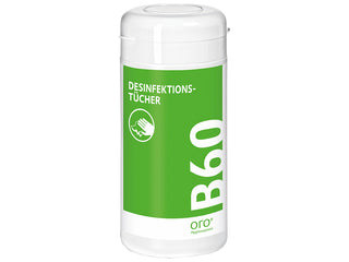 oro® B60 Desinfektionstücher, 1 Spenderdose / 110 Stück