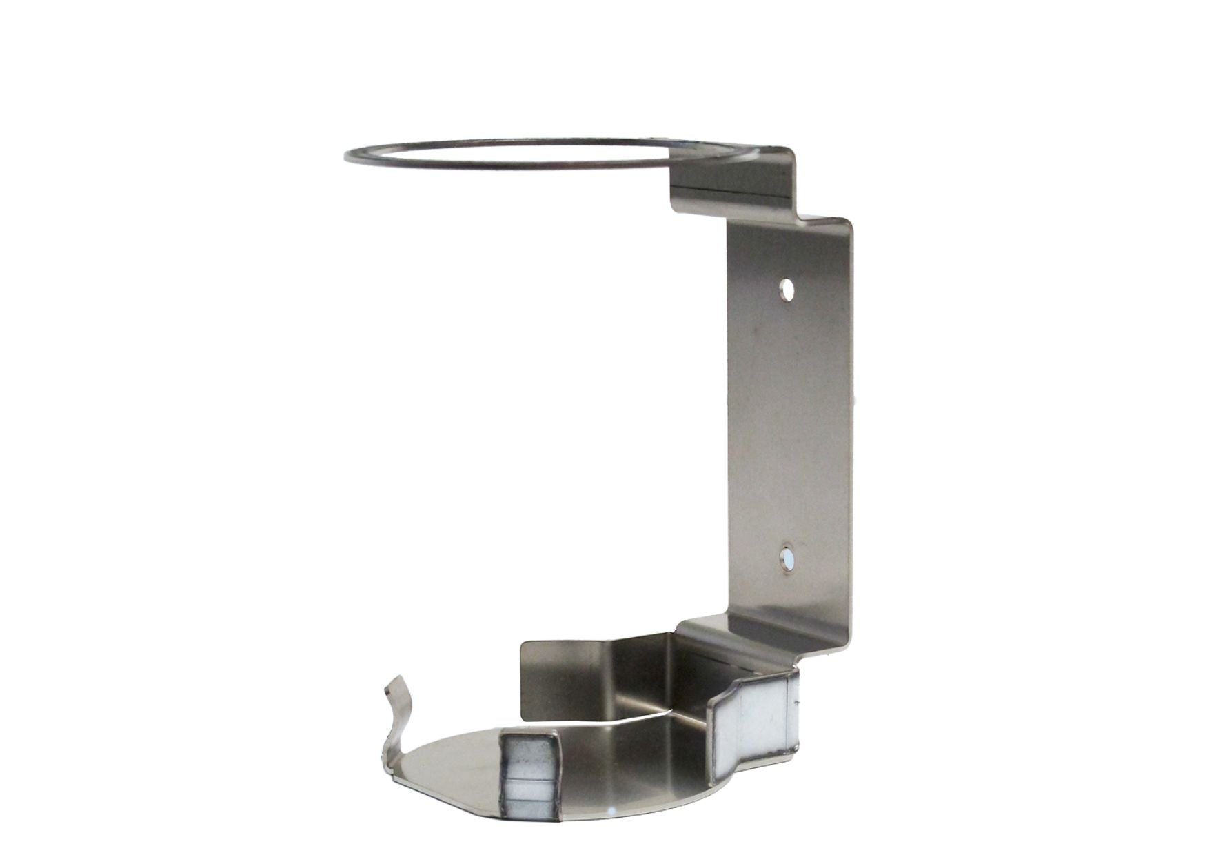 Stainless steel wall holder for disinfectant wipes dispenser