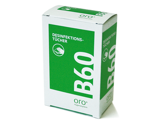 oro® B60 Desinfektionstücher, 1 Packung / 1x10 Stück