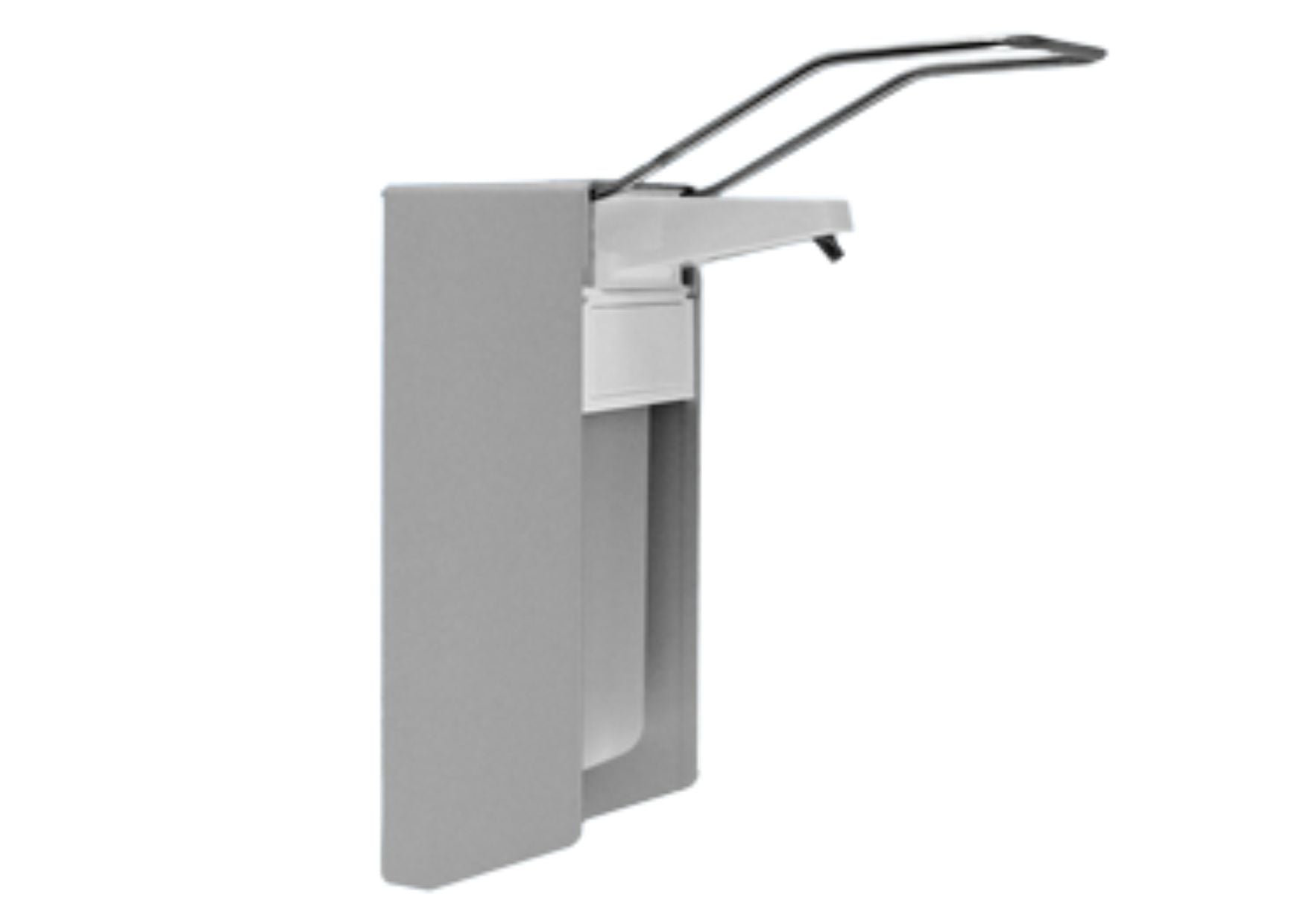 Dispenser with long arm lever, aluminum, 400/500 ml