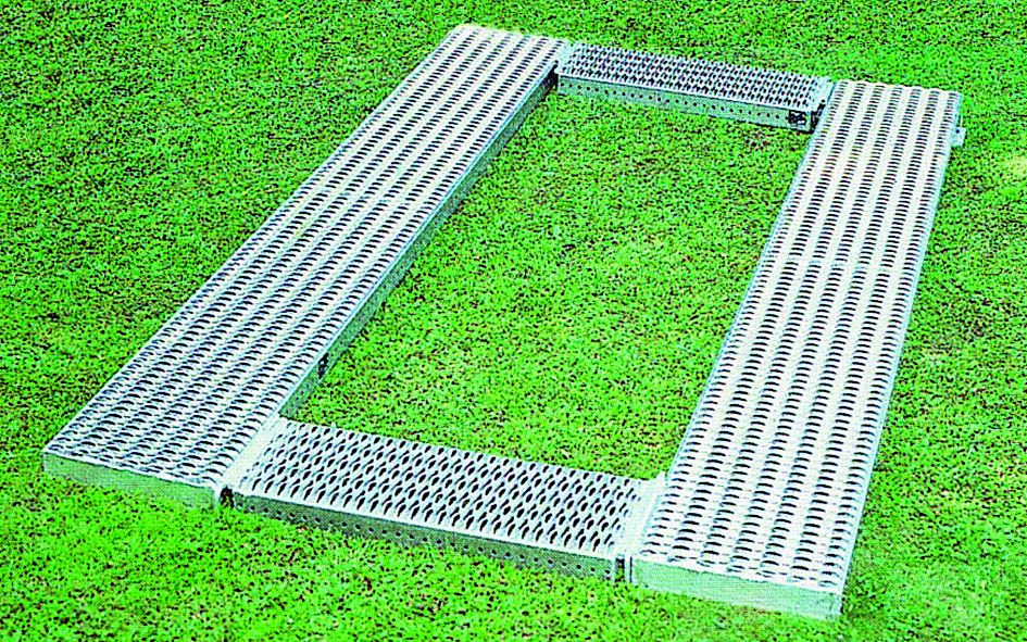 Safety grave gratings 2x2
