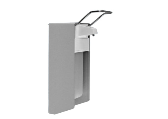 Dispenser with short arm lever, aluminum, 1 ltr.