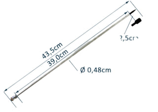 Trokar Hypo Shaft, 3/16" x 42 cm (16,5"), 5/16-36 thread-M, TP6333