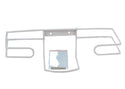 Wandhalterung 1 Handschuhboxen, Korb, weiss, Metall