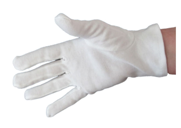 Zwirn-Handschuhe, LAVABIS, weiss, 1 Paar,