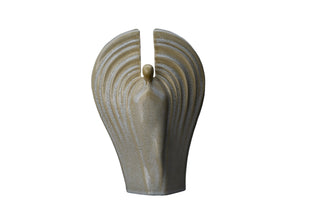 Kaufen sandfarbig-melange Urne Wächter Keramik