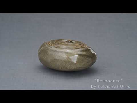 Resonance ceramic memorial urn-4
